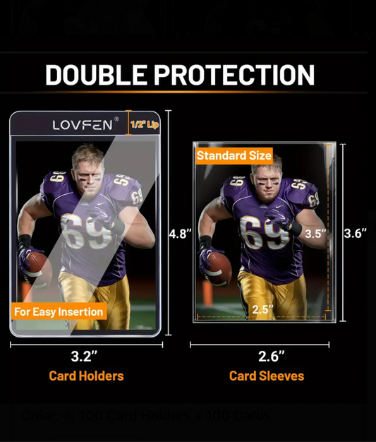 25x Semi Rigid Clear Card Holder For Grading PSA/ACE