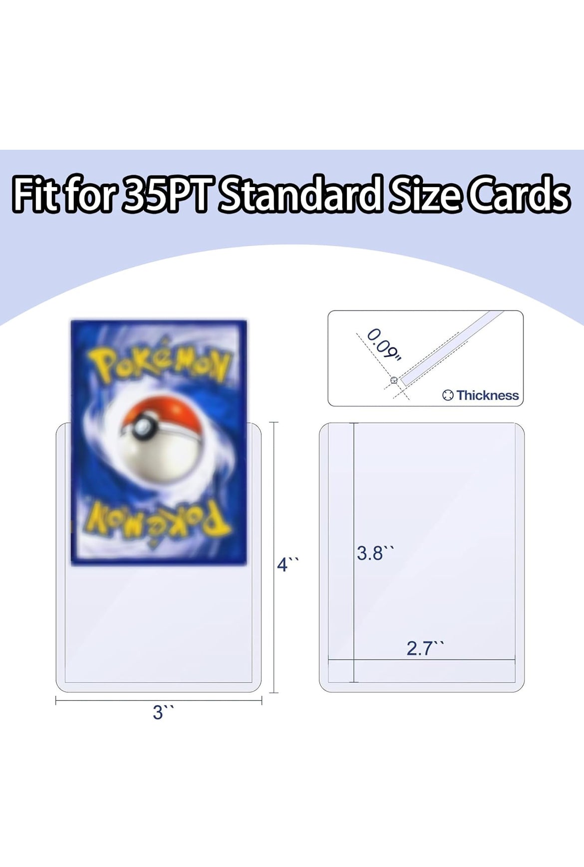 25x Top Loaders Clear Hard Card Holder 35pt
